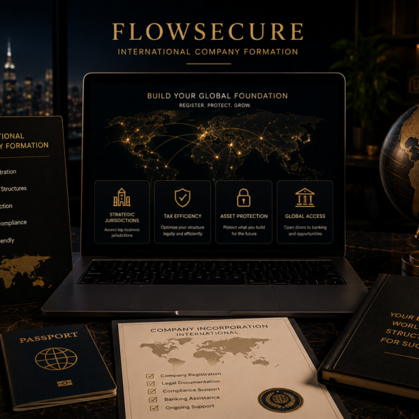 FlowSecure International Company Setup™ – Company Formation Under Your Own Name