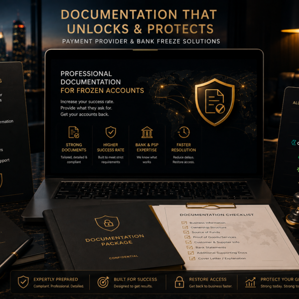 FlowSecure Recovery Documentation™ – Bank & Payment Provider Freeze Support